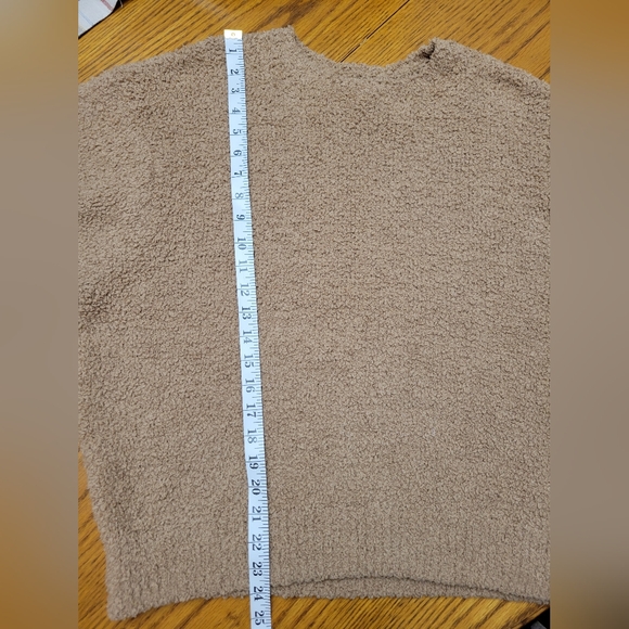 SKIMS Cozy Knit Crewneck Pullover Sweater Camel Size L/XL - Picture 7 of 8